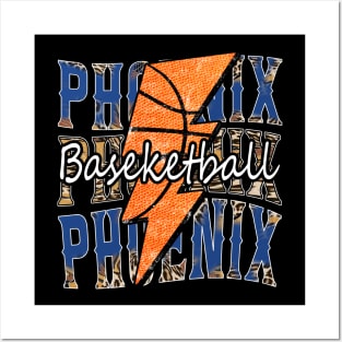 Graphic Basketball Phoenix Proud Name Vintage Posters and Art